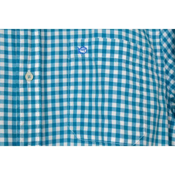 Southern Tide Trim Fit Shirt Men Size S Skipjack Long Sleeve Cotton Check Button - Picture 6 of 13